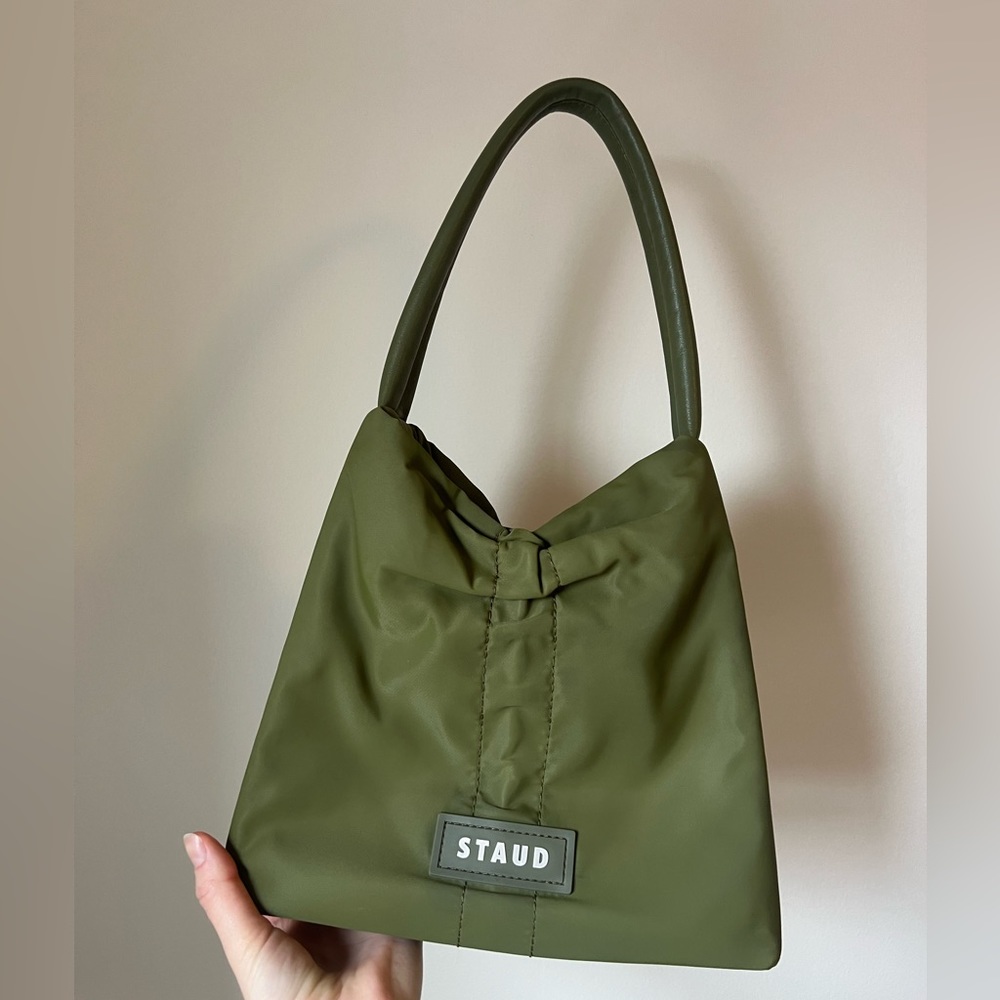 STAUD FELIX NYLON SHOULDER BAG | OLIVE